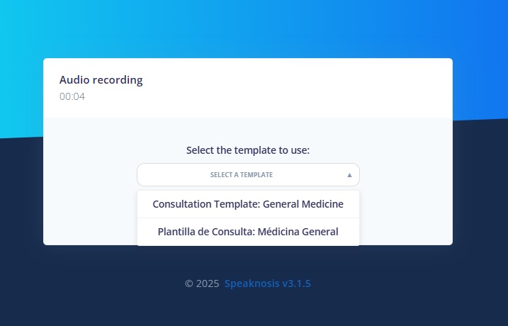 Generate Report with Selected Template