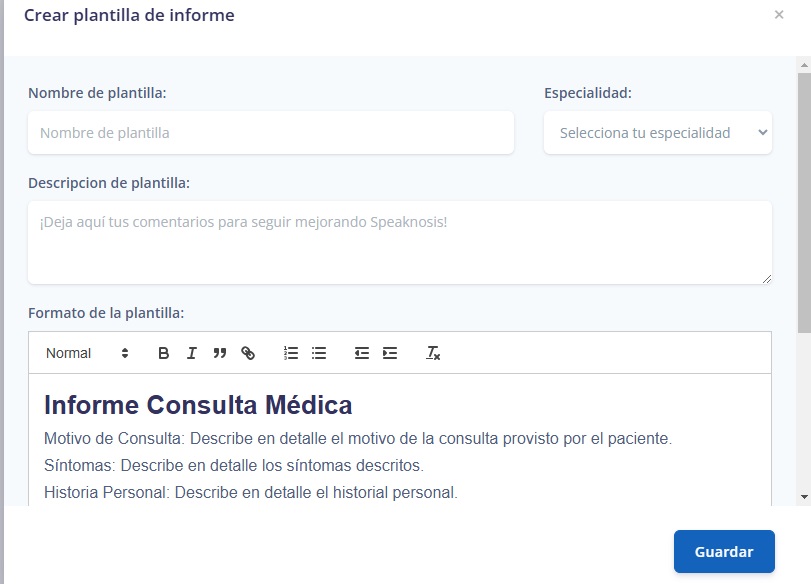 Editar Plantilla Prediseñada
