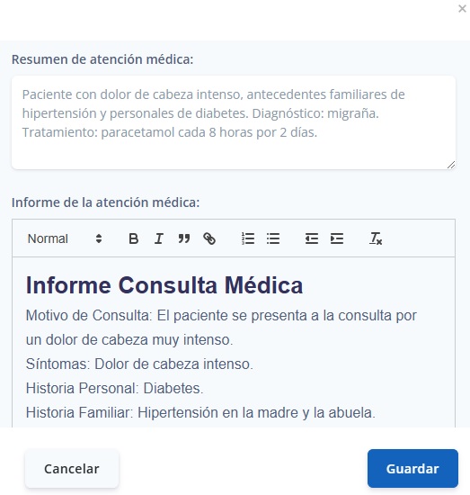 Edición de Informes